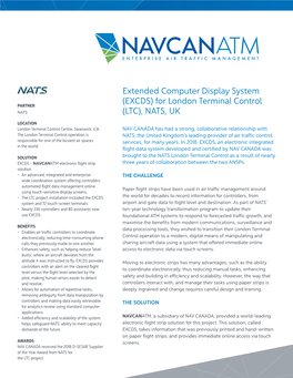 (EXCDS) for London Terminal Control PARTNER NATS (LTC), NATS, UK