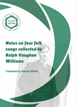 Notes on Four Folk Songs Collected by Ralph Vaughan Williams