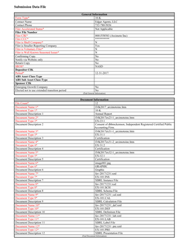 Submission Data File