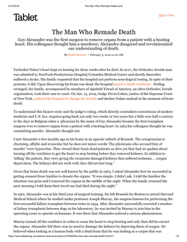 The Man Who Remade Death-Print