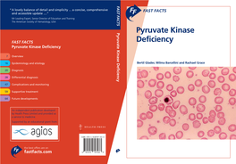 Pyruvate Kinase Deficiency Pyruvate Kinase