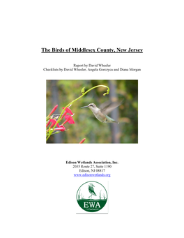 The Birds of Middlesex County, New Jersey