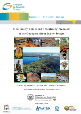Biodiversity Values and Threatening Processes of the Gnangara Groundwater System