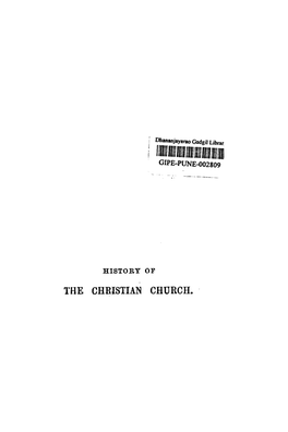 The Christian Church.·