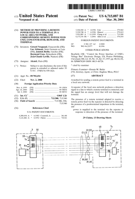 (12) United States Patent (10) Patent No.: US 6,715,087 B1 Vergnaud Et Al