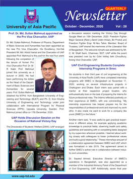 UAP Newsletter Volume 27