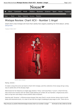 Mixtape Review: Charli XCX – Number 1 Angel | Nouse