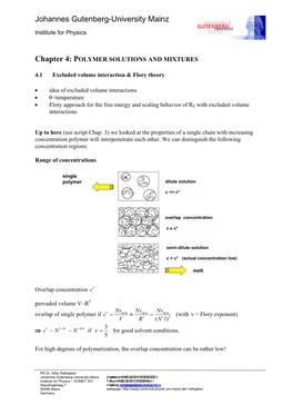 Polymer Solutions and Mixtures