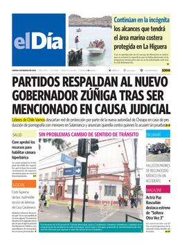 Partidos Respaldan Al Nuevo Gobernador Zúñiga Tras