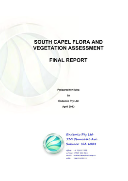 South Capel Flora and Vegetation Assessment Final Report