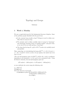 Topology and Groups