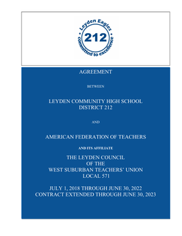 Agreement Leyden Community High School District