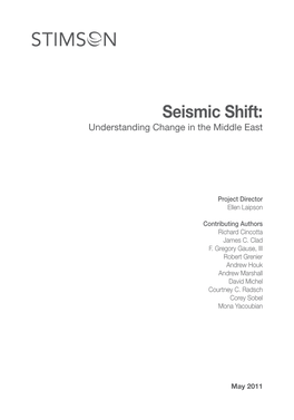 Seismic Shift: Understanding Change in the Middle East