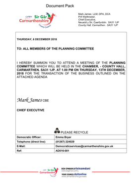 (Public Pack)Agenda Document for Planning Committee, 13/12/2018 13:00