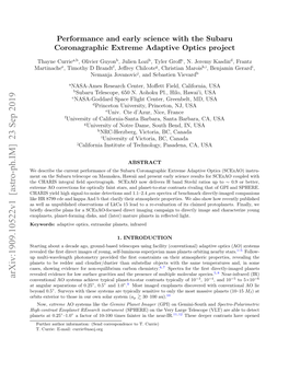 Performance and Early Science with the Subaru Coronagraphic Extreme Adaptive Optics Project