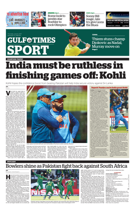 Kohli Kohli Hopes the Confidence Boost from Beating Pakistan Will Help India Secure Victory Against Sri Lanka