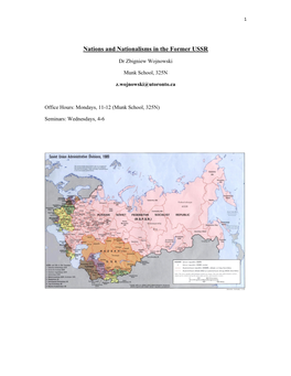 Nations and Nationalisms in the Former USSR