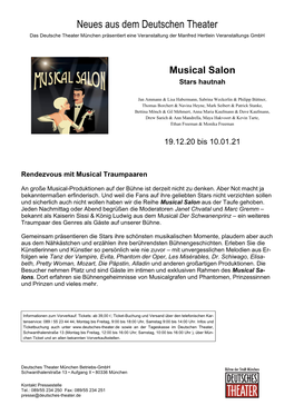 Neues Aus Dem Deutschen Theater Das Deutsche Theater München Präsentiert Eine Veranstaltung Der Manfred Hertlein Veranstaltungs Gmbh