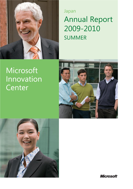 Annual Report 2009-2010 Microsoft Innovation Center