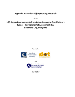 Appendix H: Section 4(F) Supporting Materials