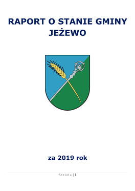 Raport O Stanie Gminy Jeżewo