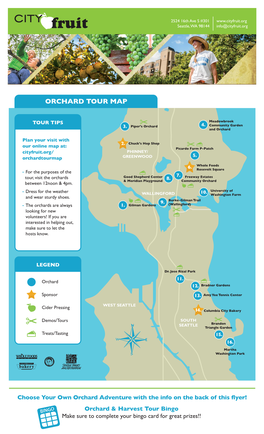 Orchard Tour Map