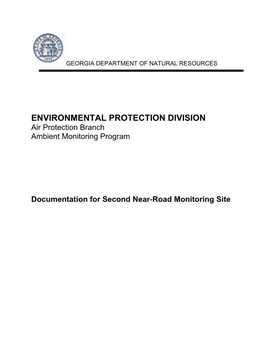 ENVIRONMENTAL PROTECTION DIVISION Air Protection Branch Ambient Monitoring Program