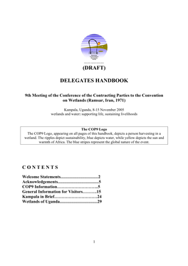(Draft) Delegates Handbook