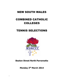 New South Wales Combined Catholic Colleges Tennis