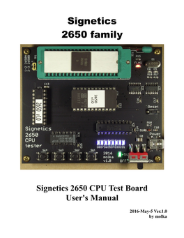 Signetics 2650 Family
