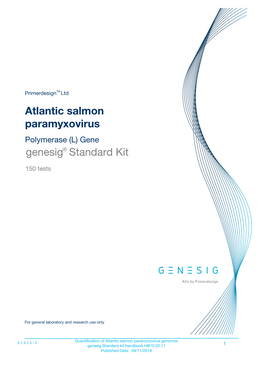 Atlantic Salmon Paramyxovirus Genesig Standard