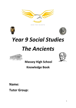 Year 9 Social Studies the Ancients