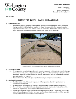 Csah 16 Median Repair