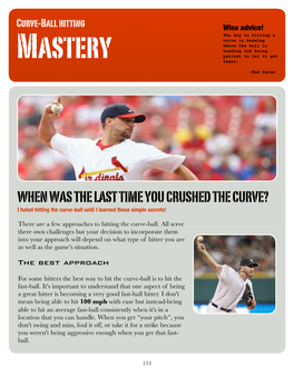 Curve-Ball Hitting Mastery