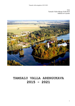 Tamsalu Valla Arengukava 2015-2021