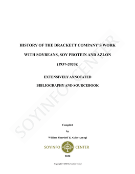 History of the Drackett Company's Work With