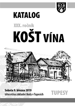 Tupesy Katalog Košt Vína 2019.Indd