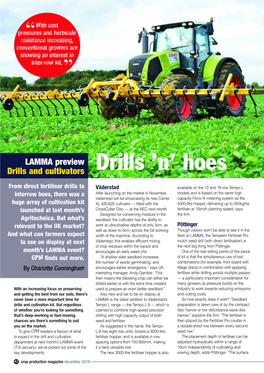 Drills and Cultivators Drills ’N’ Hoes