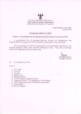 Circular Admin 21 Lal Path L