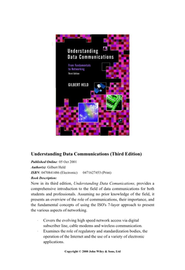 Understanding Data Communication from Fundamentals to Networking.Pdf