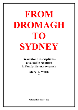 From Dromagh to Sydney