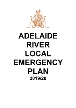 Adelaide River Local Emergency Plan 2019/20