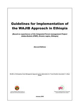 Guidelines for Implementation of the WAJIB Approach in Ethiopia