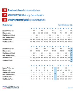 39 Wolverhampton to Walsall Via Bilston and Darlaston