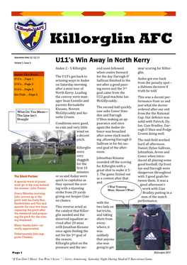 Killorglin AFC Newsletter 3