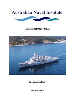 Occasional Paper No. 2 Designing a Fleet