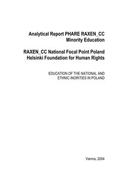 5. Minority Schooling in Practice 5.1. 5.1 Forms of Organising Education