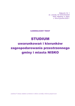 Rada Miejska Nisko Zarząd Gminy I Miasta Nisko