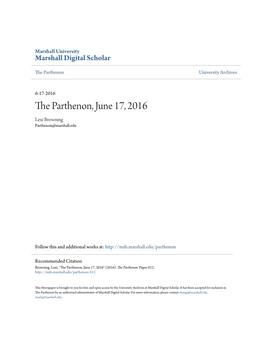 The Parthenon, June 17, 2016