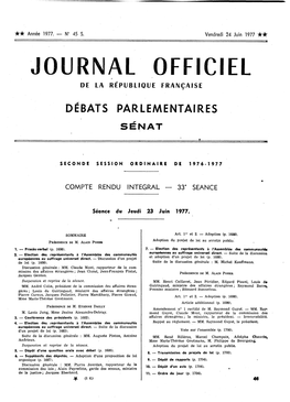 Jeudi 23 Juin 1977